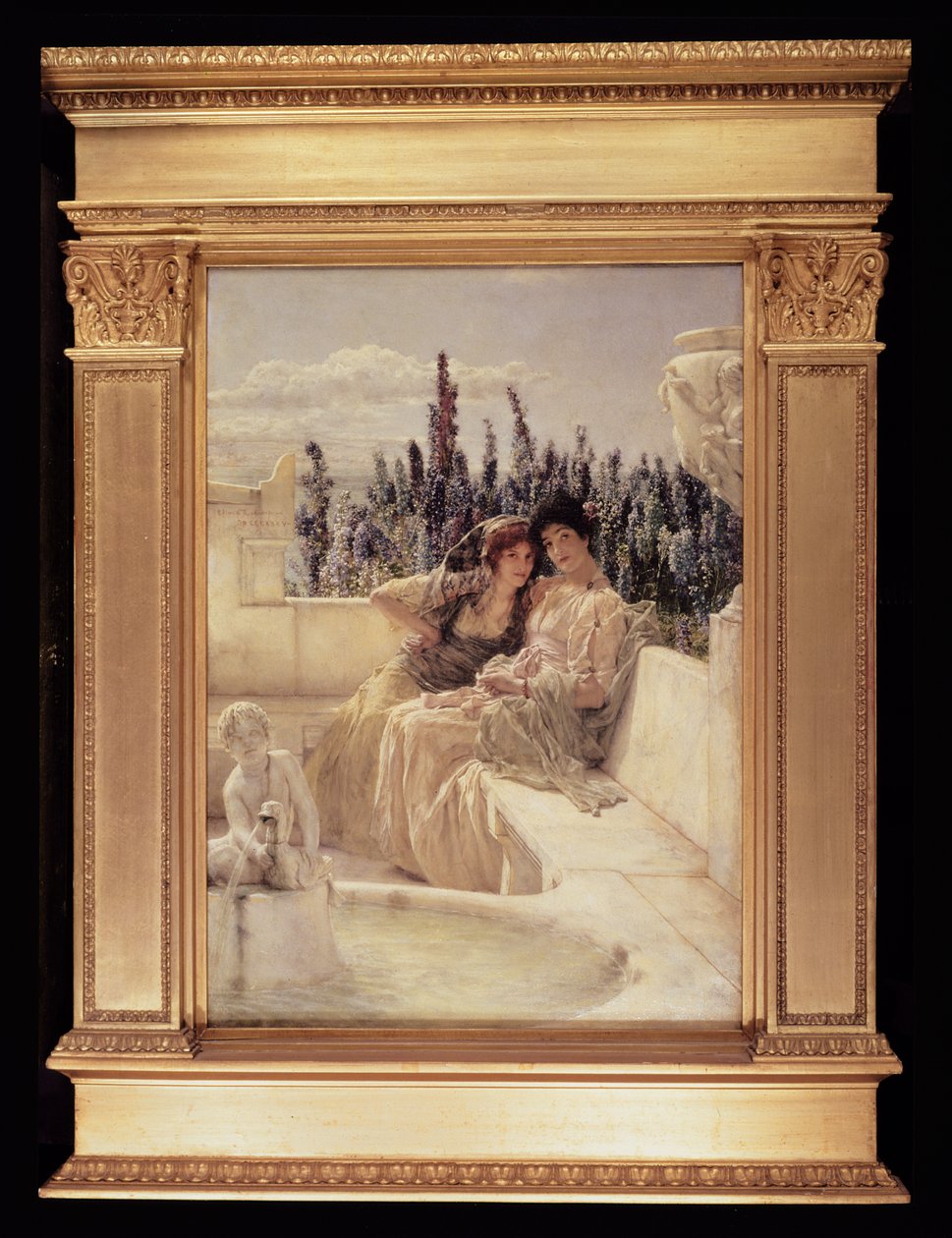 Whispering Noon, 1896 (ks. myös 198374). tekijältä Lawrence Alma Tadema