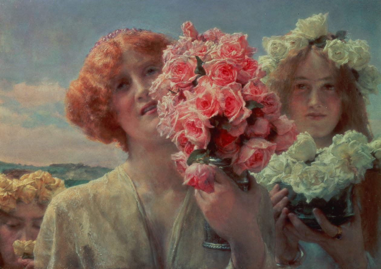 Kesätarjous, 1911 tekijältä Lawrence Alma Tadema