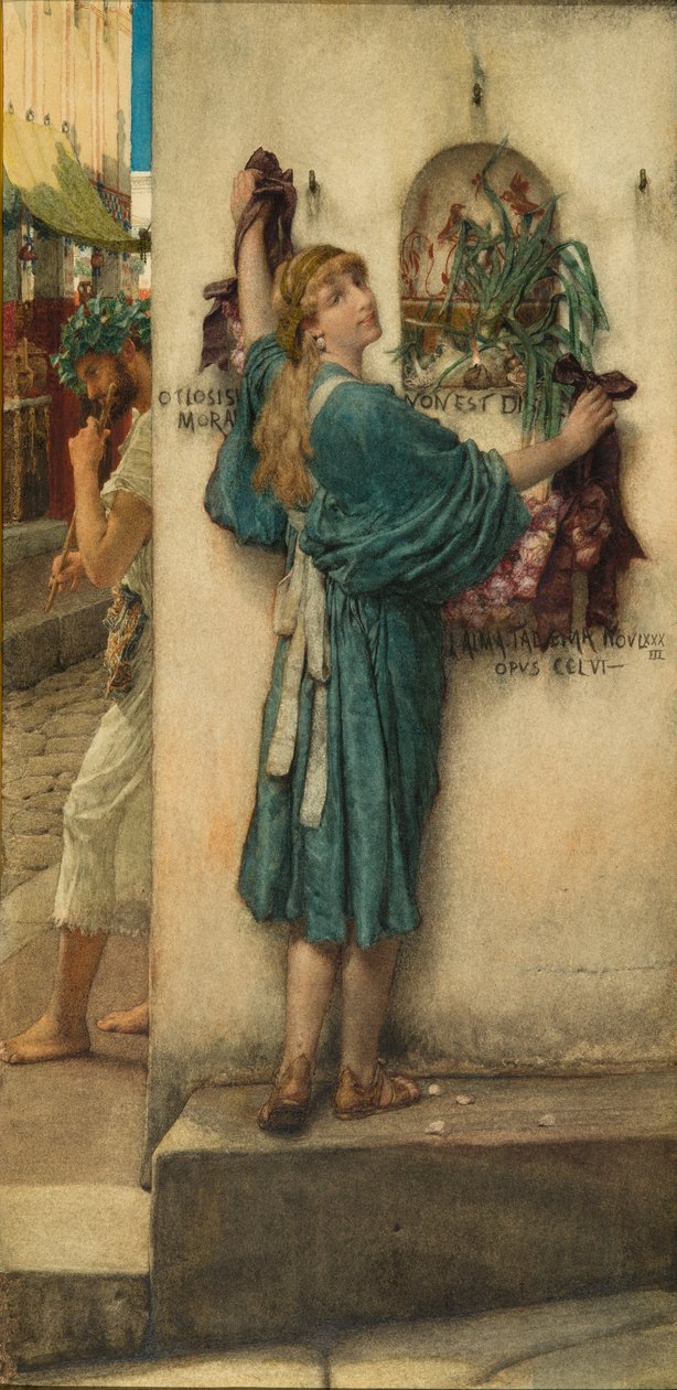 Katualttari, 1883 tekijältä Lawrence Alma Tadema