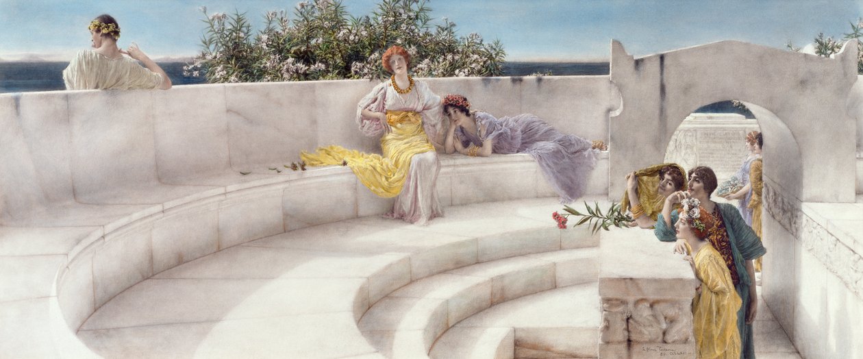 Sinisen Joonian sään katon alla, 1901 tekijältä Lawrence Alma Tadema