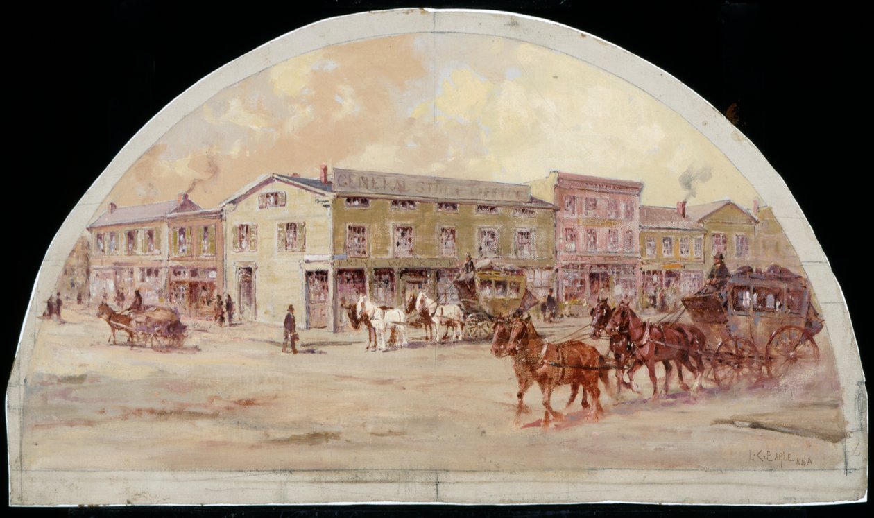 Frink and Walkers Stagen valmentaja, 1850, 1900 tekijältä Lawrence Carmichael Earle
