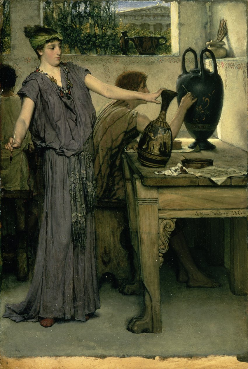 Etruskit maljakkomaalaajat tekijältä Lawrence Alma Tadema