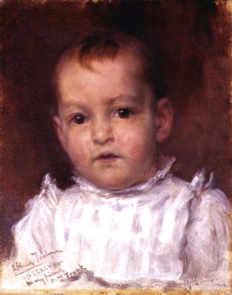 Muotokuva mestari John Alfred Parsons Milletistä (John Alfred Parsons Millet) tekijältä Lawrence Alma Tadema
