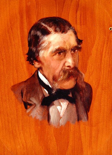 Sir Henry Thompson, Baronet, FRCS, n. 1878 (öljy paneelille) tekijältä Lawrence Alma Tadema
