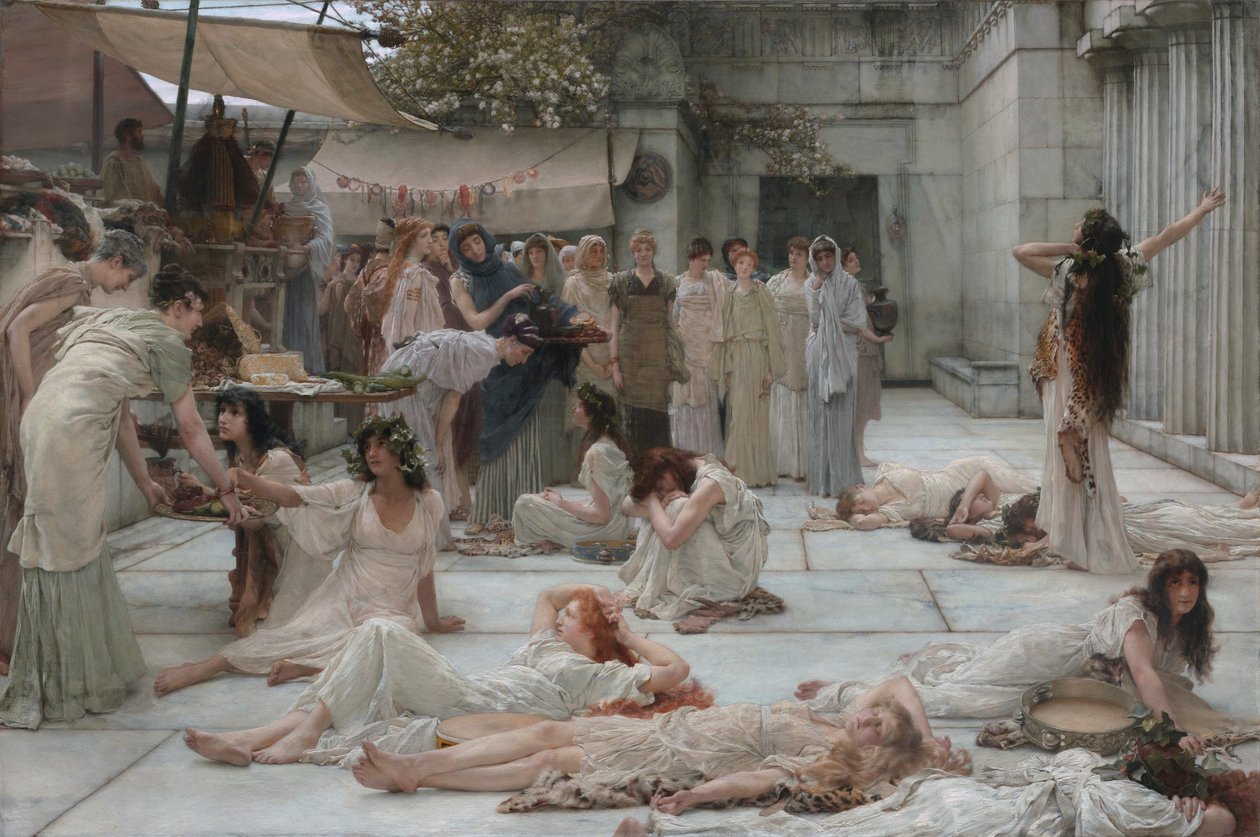 Amphissan naiset tekijältä Lawrence Alma-Tadema