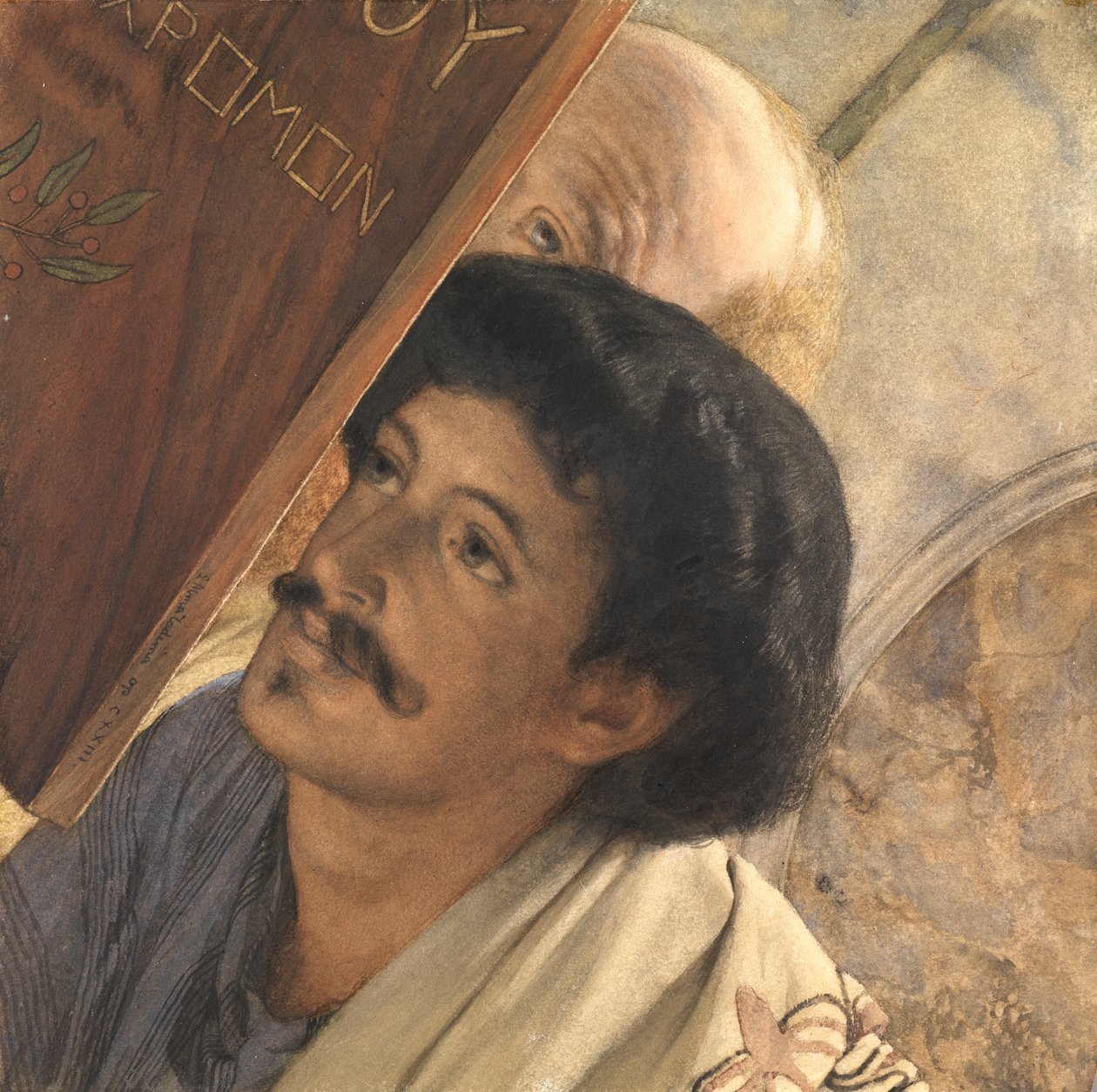 Charles Deschamps, Henry Wallace katselemassa, 1874 tekijältä Lawrence Alma Tadema