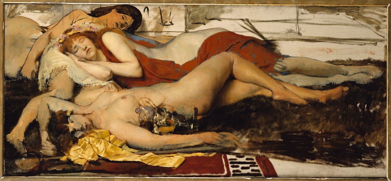 Uupunut Maenides, n. 1873-74 tekijältä Lawrence Alma Tadema