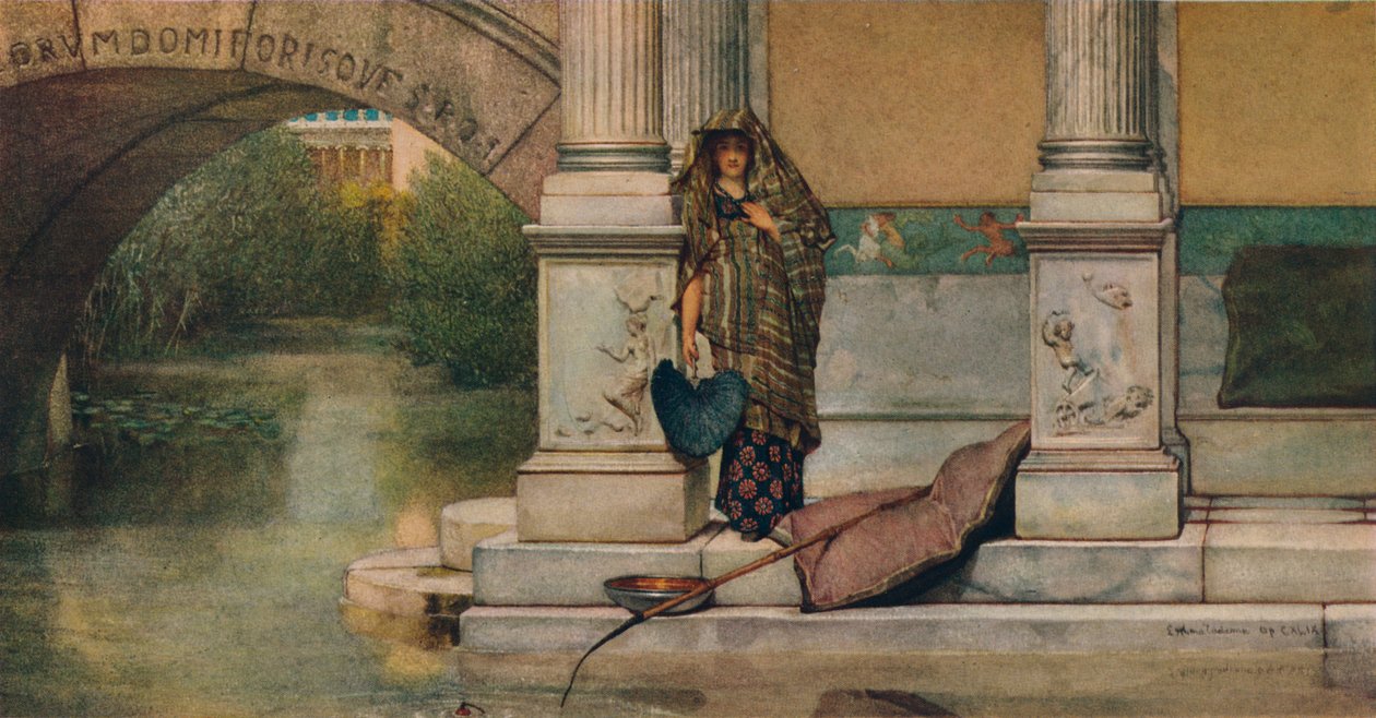 Kalastus, 1875 tekijältä Lawrence Alma Tadema