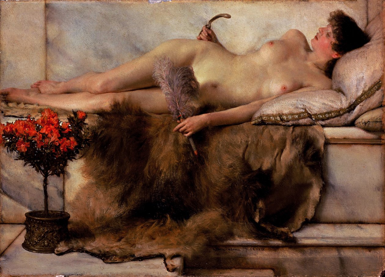 Tepidariumissa tekijältä Lawrence Alma Tadema