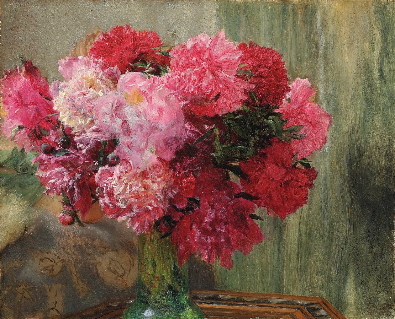 Japanilaiset pionit tekijältä Lawrence Alma Tadema