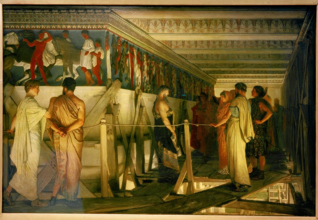 Phidias ja Parthenon Frieze tekijältä Lawrence Alma Tadema