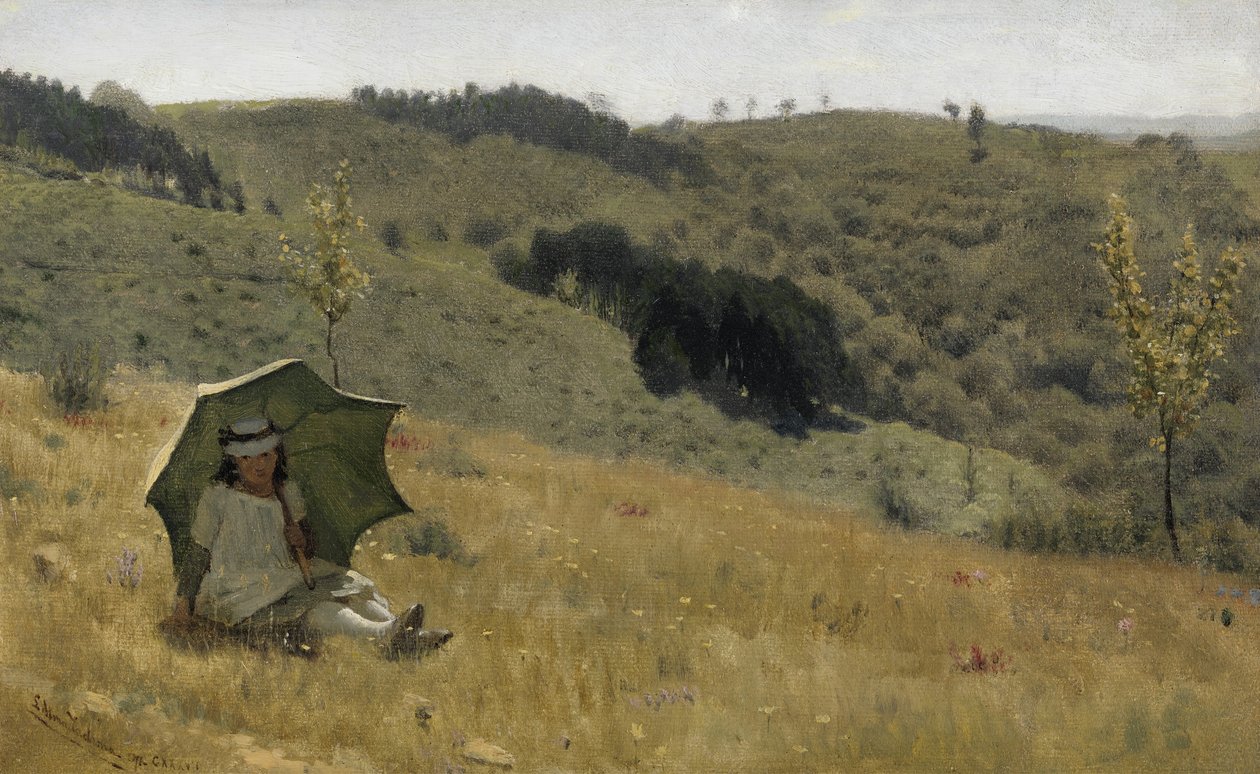 Aurinkoiset päivät, 1874 öljy kankaalle tekijältä Lawrence Alma Tadema