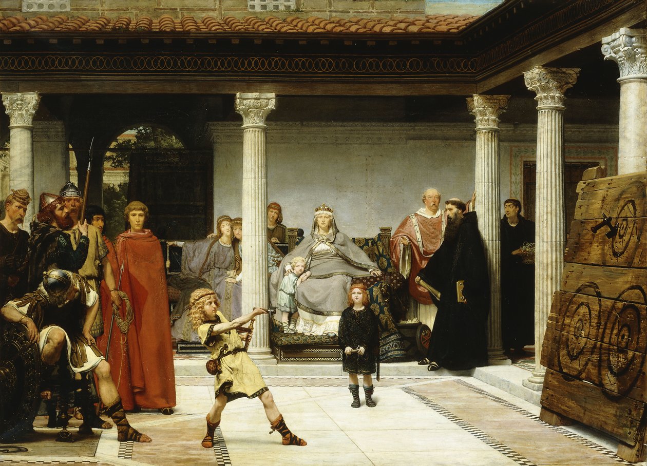 Clovisin lasten koulutus tekijältä Lawrence Alma Tadema