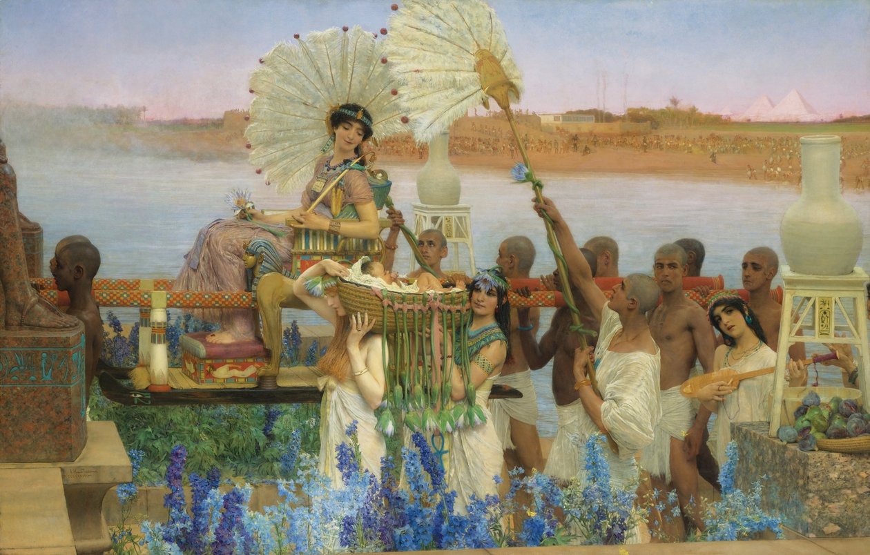 Mooseksen löytäminen tekijältä Lawrence Alma Tadema