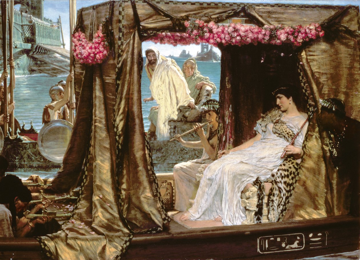 Anthonyn ja Kleopatran tapaaminen tekijältä Lawrence Alma Tadema