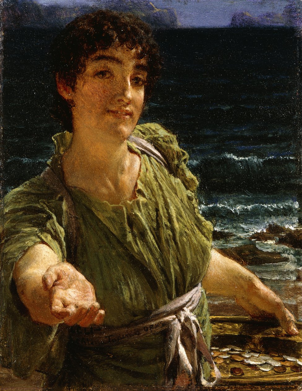 Hyväntekeväisyys, 1883 tekijältä Lawrence Alma Tadema