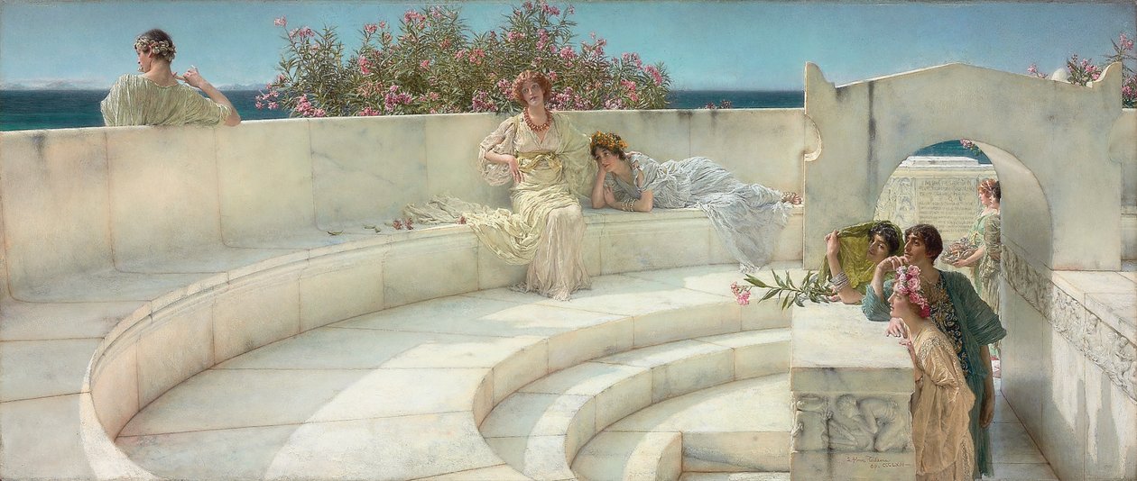Sinisen Joonian sään katon alla, 1901 tekijältä Lawrence Alma Tadema