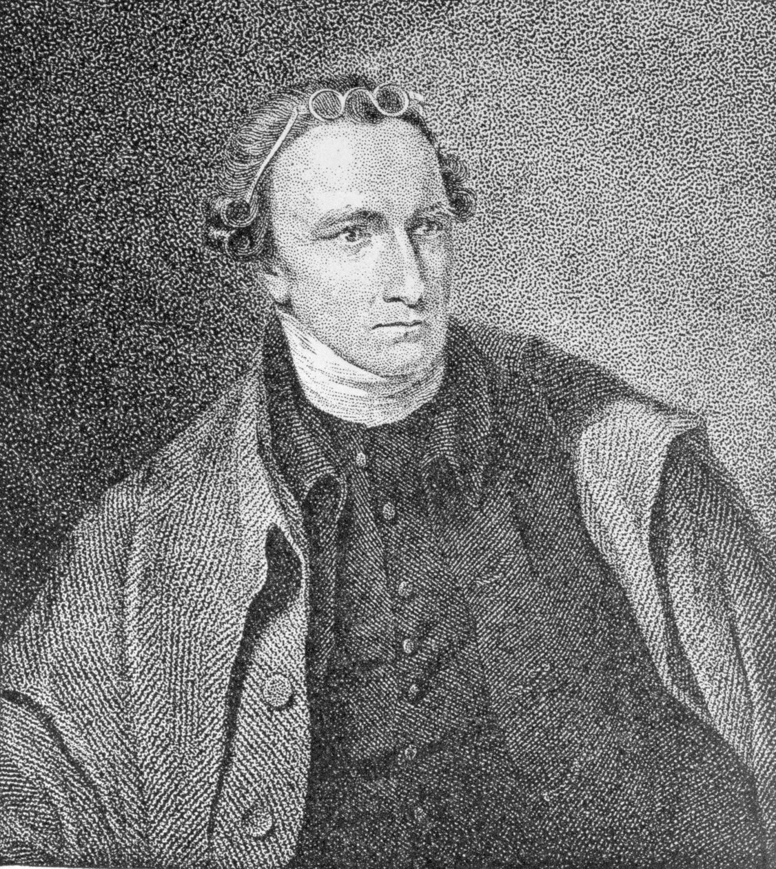Patrick Henryn muotokuva, kaiverrettu William Satchwell Leney (1769-1821) Analectic Magazinessa joulukuussa 1817 ilmestyneestä painoksesta tekijältä Lawrence Sully