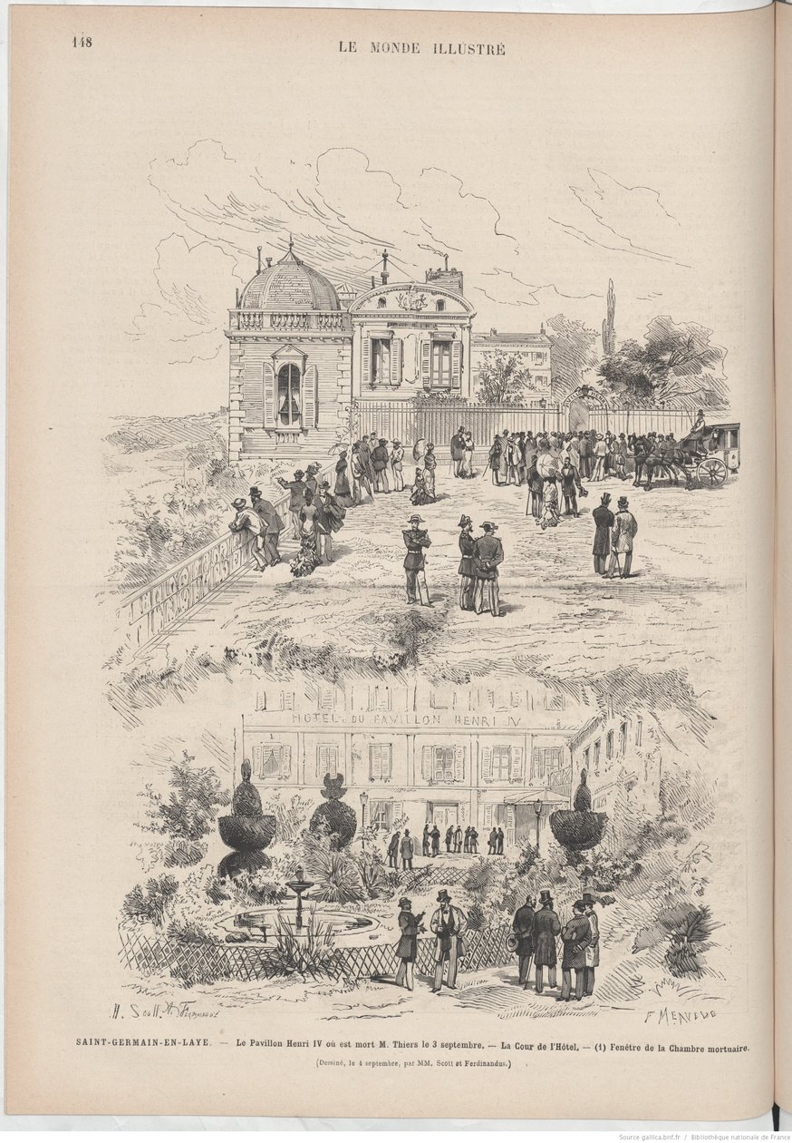 Le Pavillon Henri IV on nykyään M. Thiers tekijältä Le Monde illustré