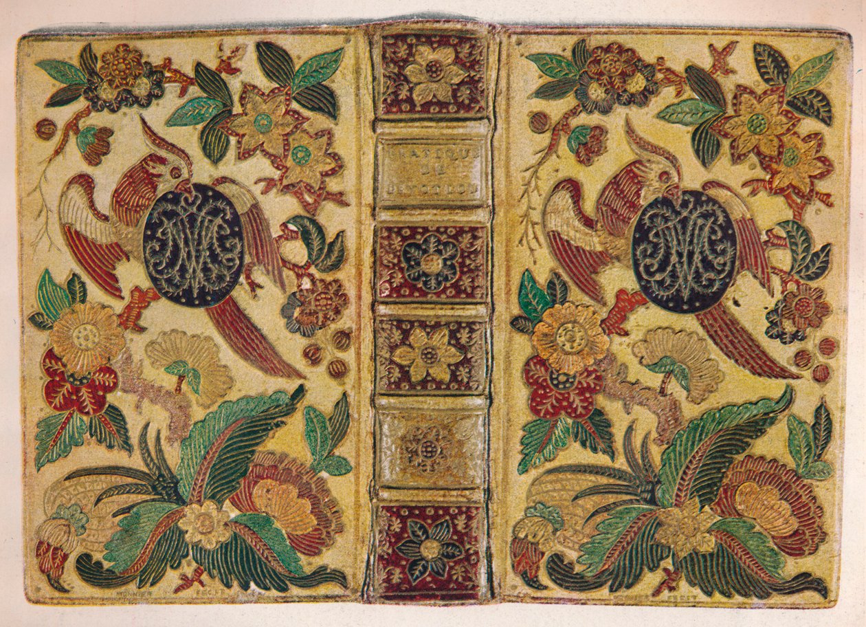 "Le Monnierin allekirjoittama mosaiikkisidos, jossa on Maria Josepha of Saxony monogrammi", c1750 19 tekijältä Le Monnier