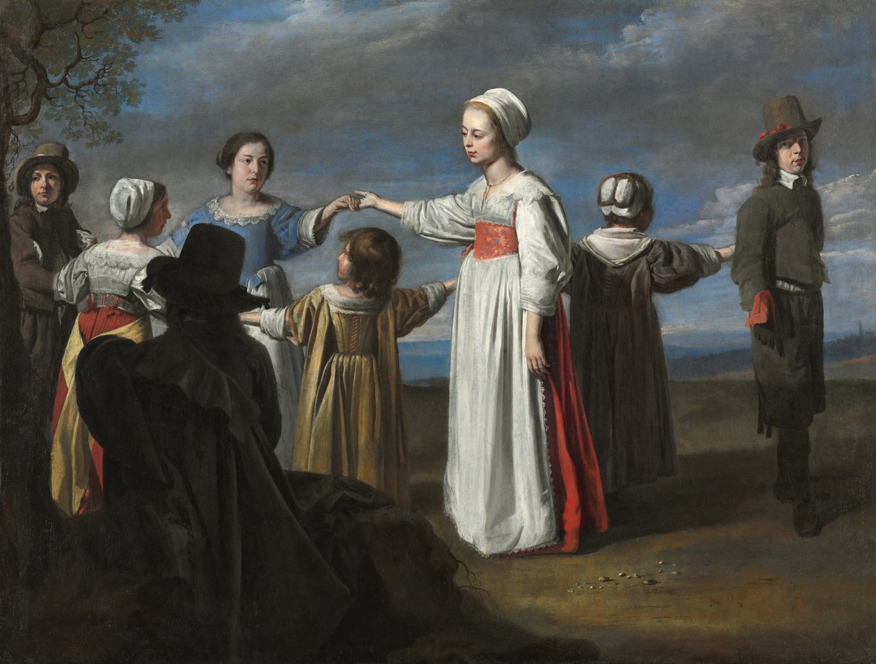 Lapset tanssivat, c. 1650. tekijältä Le Nain