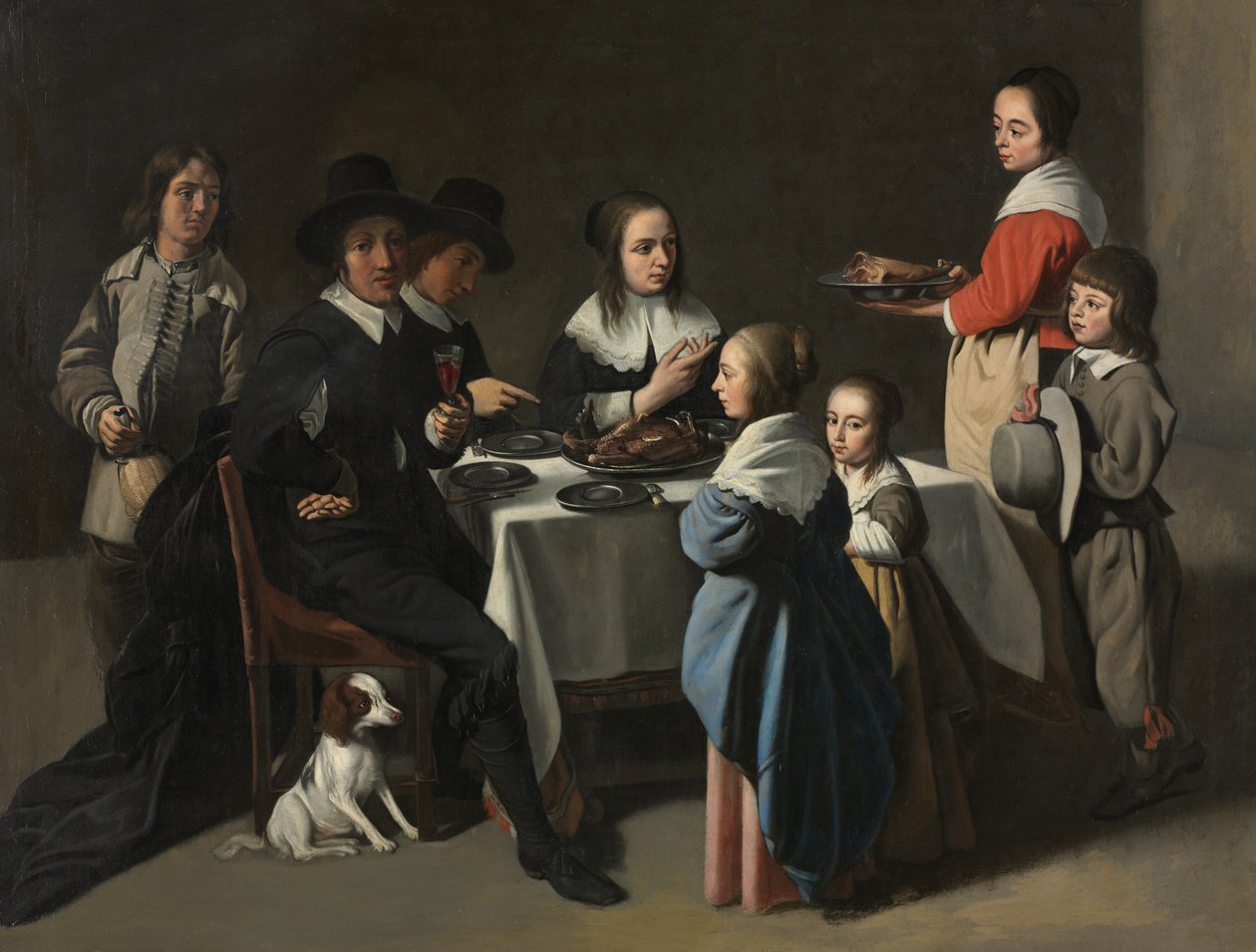 Perheateria, n. 1645-1655 tekijältä Le Nain Brothers