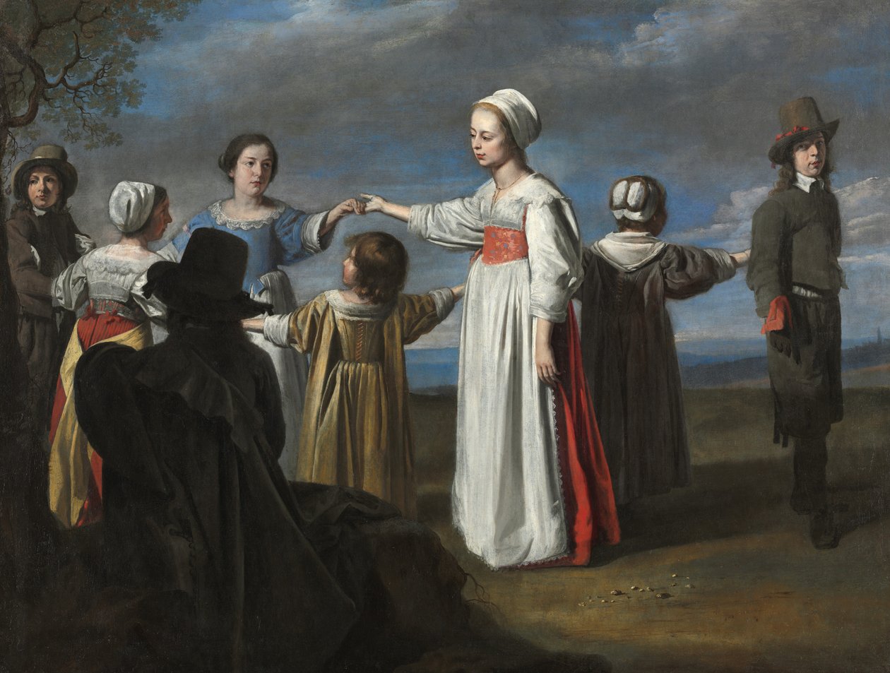 Lapset tanssivat, noin 1650 tekijältä Le Nain Brothers