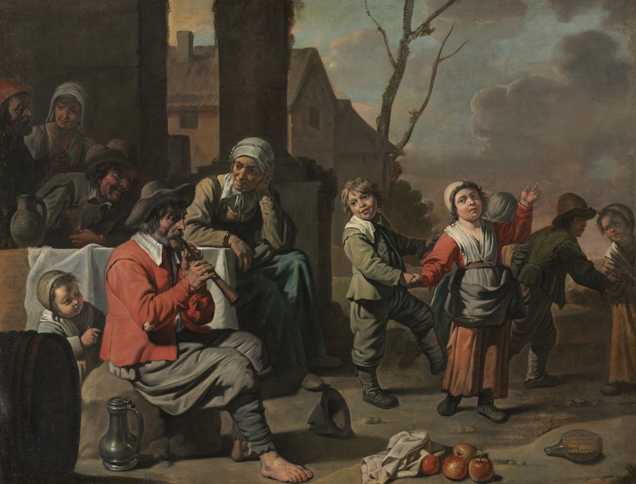Talonpoikalapset tanssivat, noin 1650 tekijältä Le Nain Brothers
