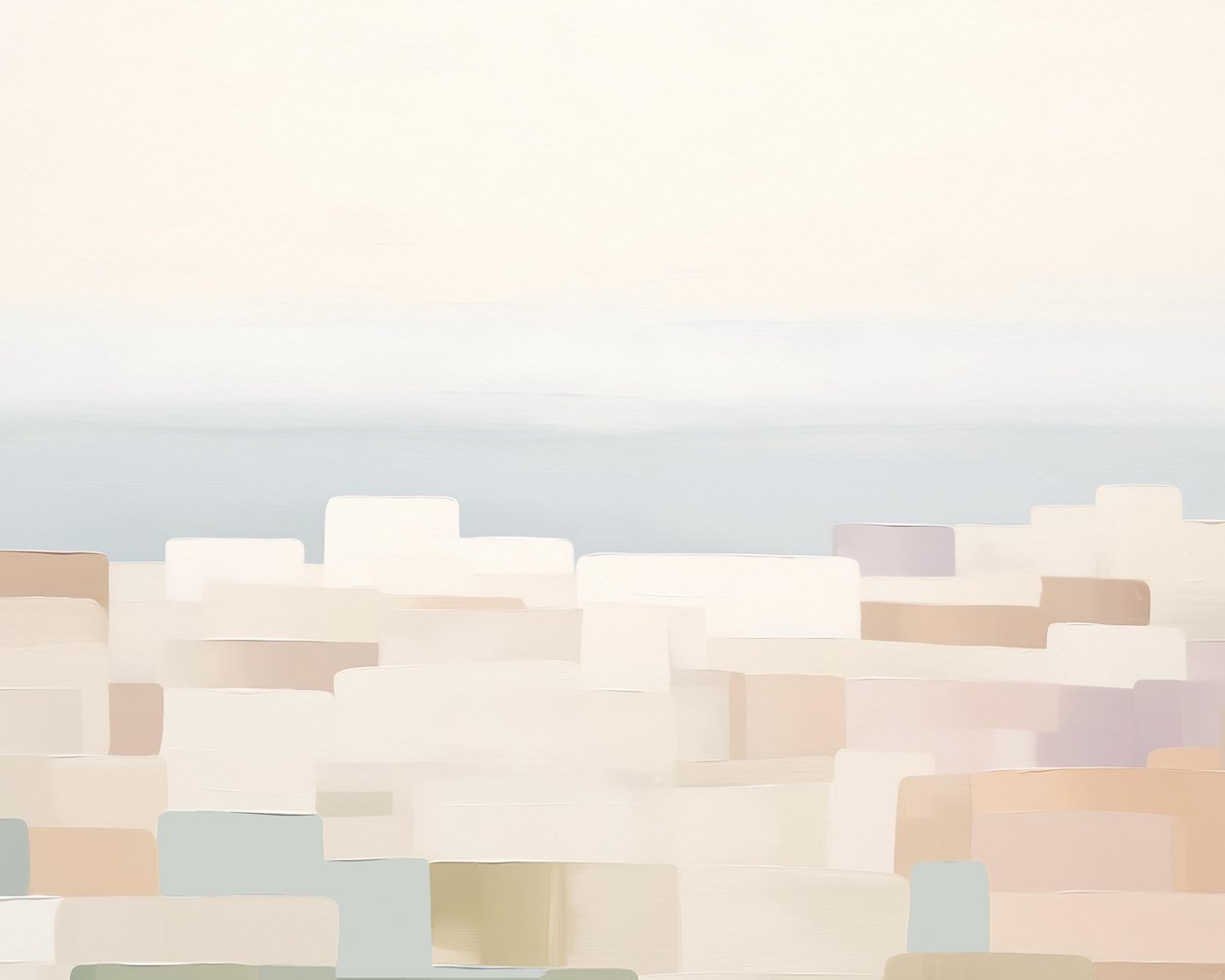 Ocean Blocks, n.2023 (sekatekniikka) (sekatekniikka) tekijältä Leah Straatsma