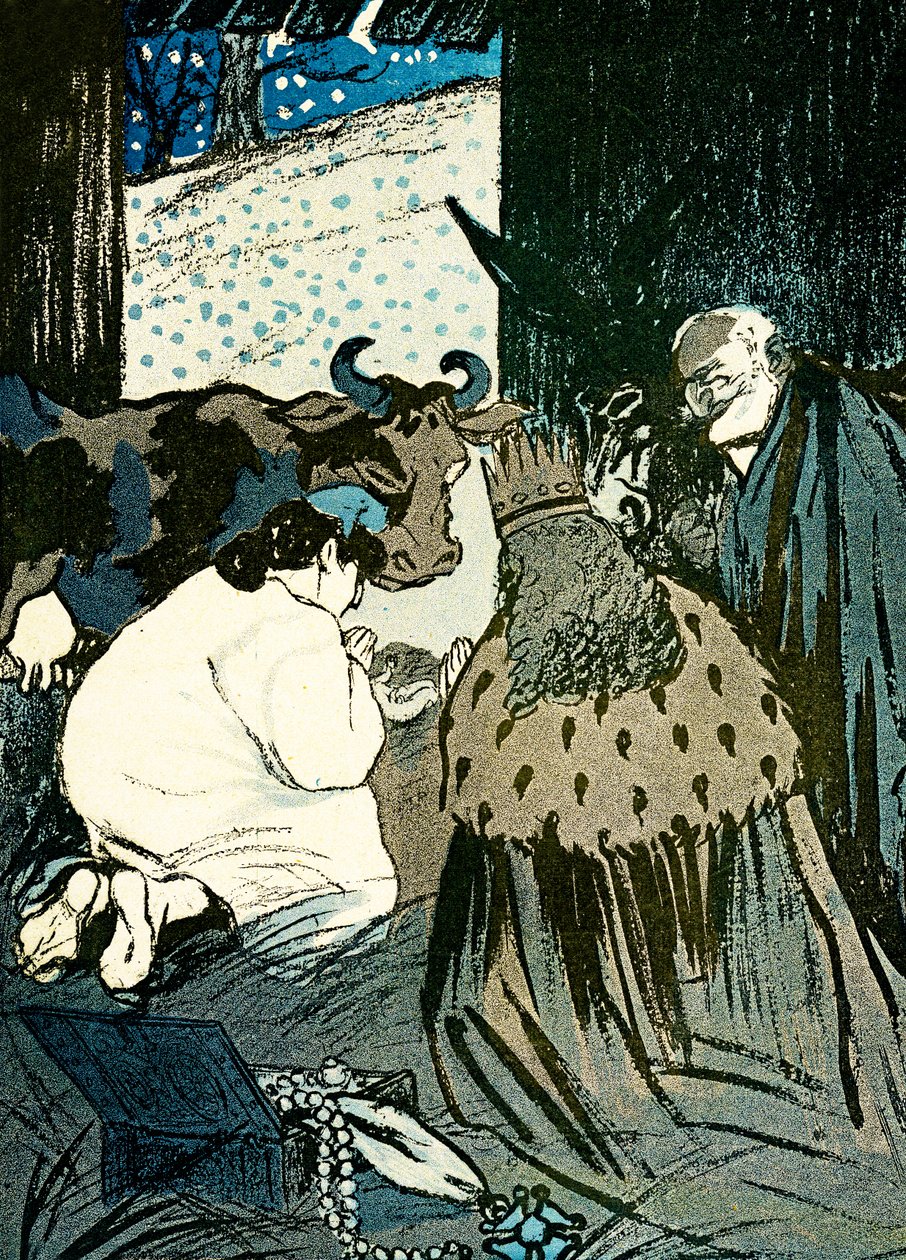 Emile Loubet ja Marianne toivottavat viisaat miehet seimeen tekijältä Leal de Camara