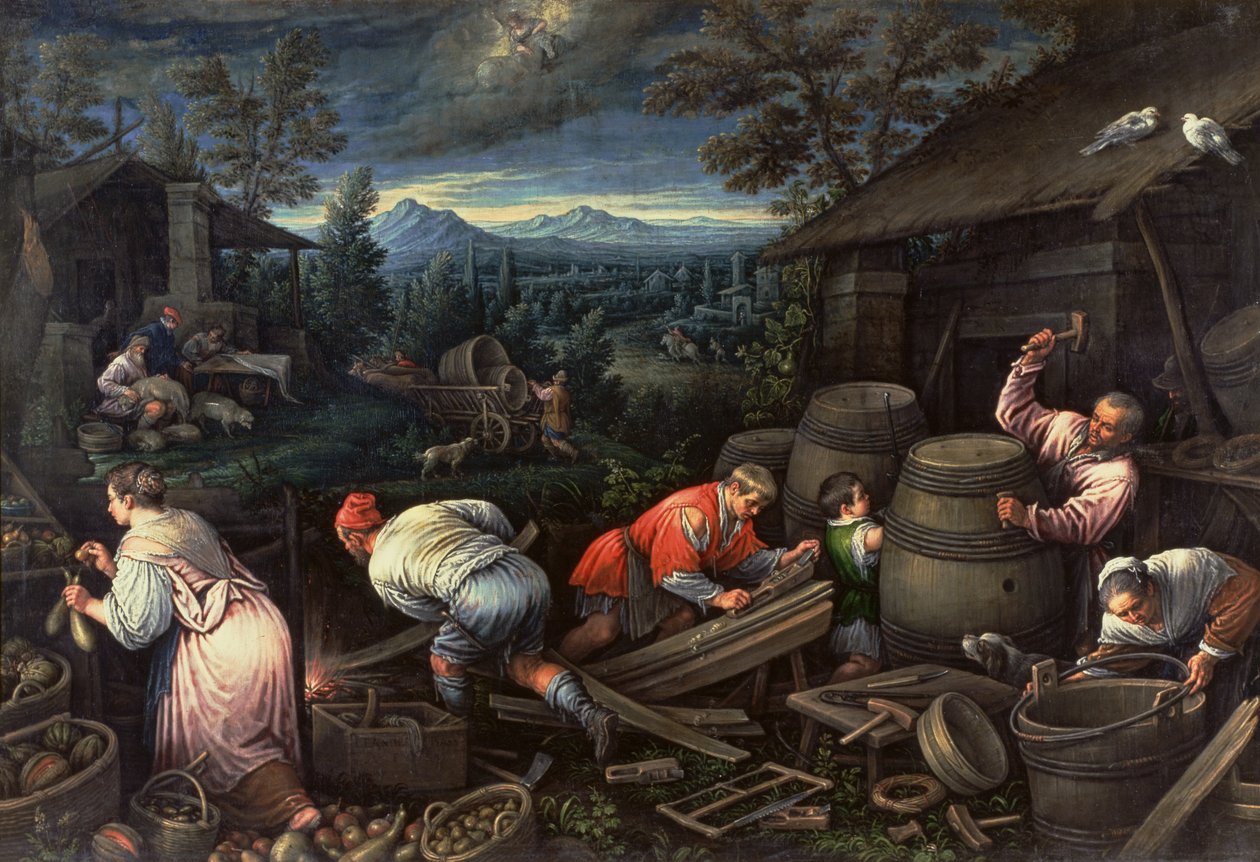 elokuu, 1595-1600 tekijältä Leandro da Ponte Bassano