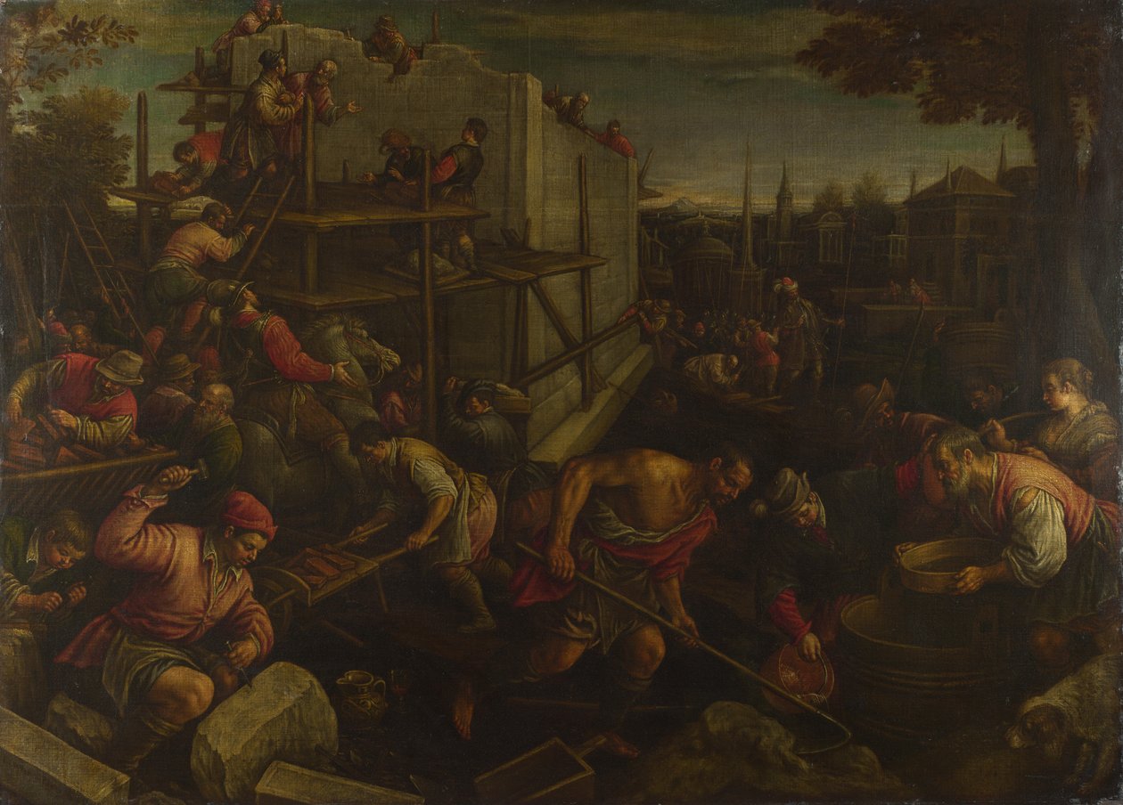 Baabelin torni, n. 1600 tekijältä Leandro Bassano