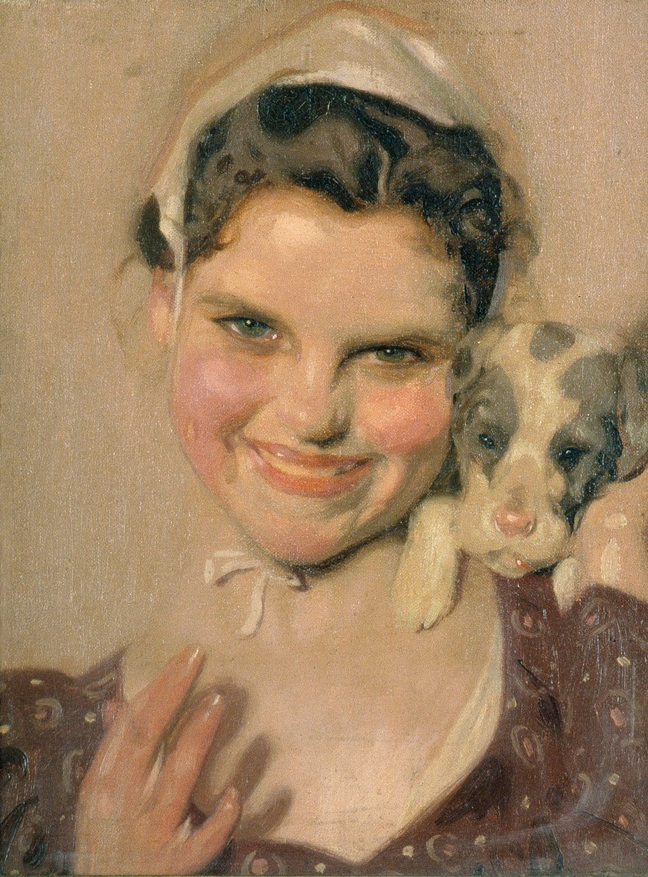 Luonnos "Hänen ensimmäinen rikoksensa", noin 1900 (öljy kankaalle). tekijältä Leandro Ramon Garrido