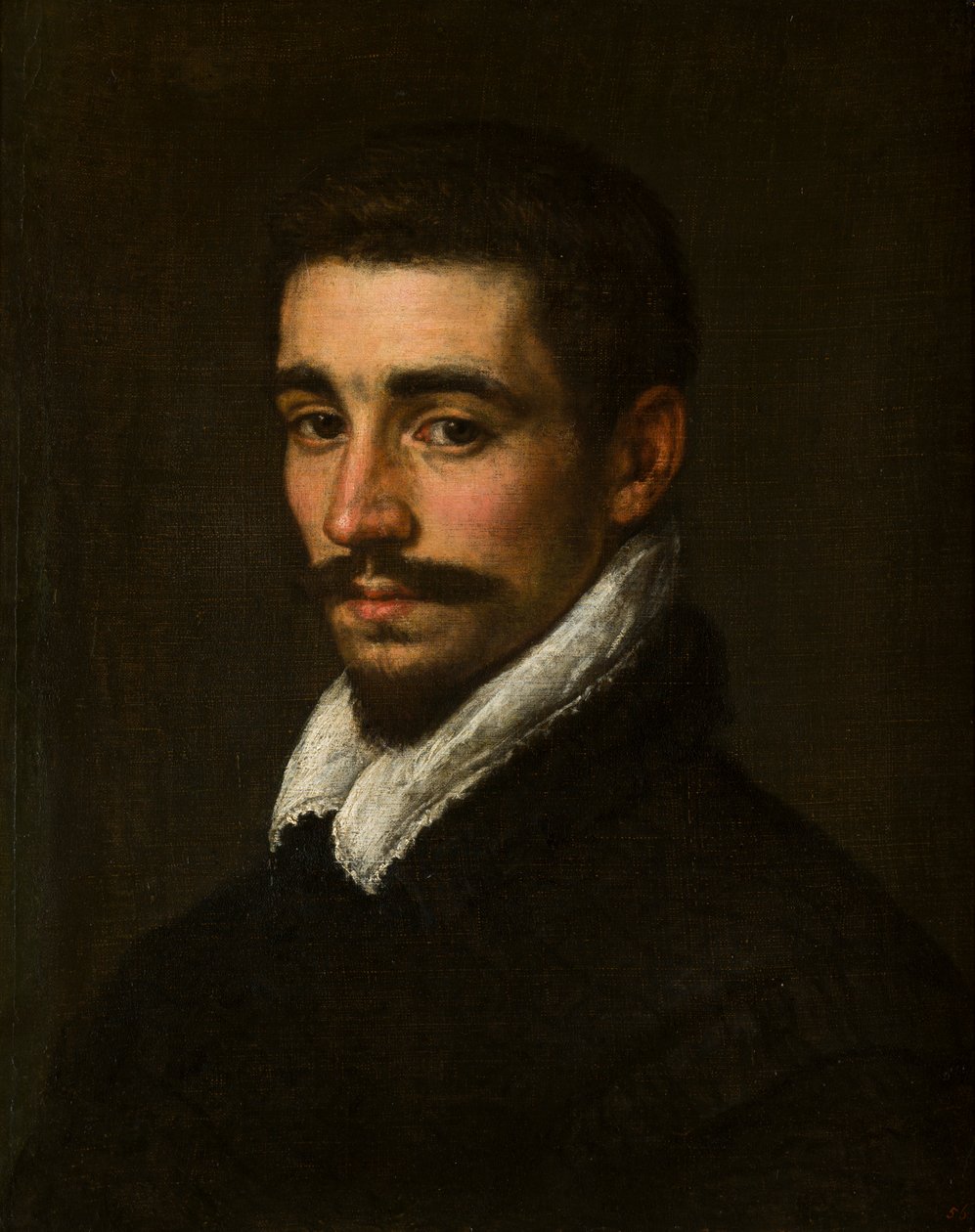 Tuntemattoman parrakkaan miehen muotokuva, n. 1577-1622 (öljy kankaalle) tekijältä Leandro da Ponte Bassano