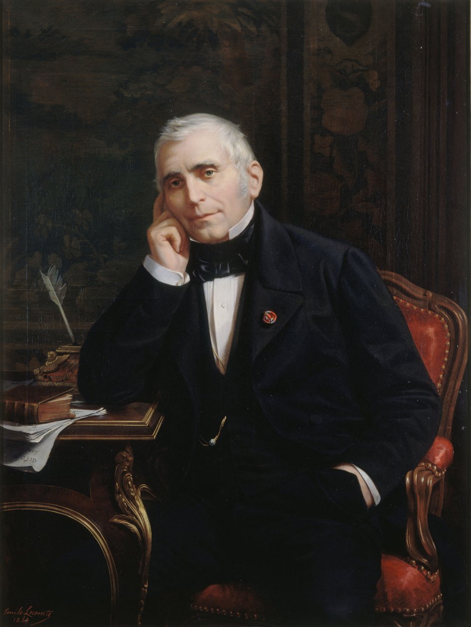 Näyttelijä- ja libretisti Eugène Scriben muotokuva 1791-1861, 1863. tekijältä Lecomte Vernet
