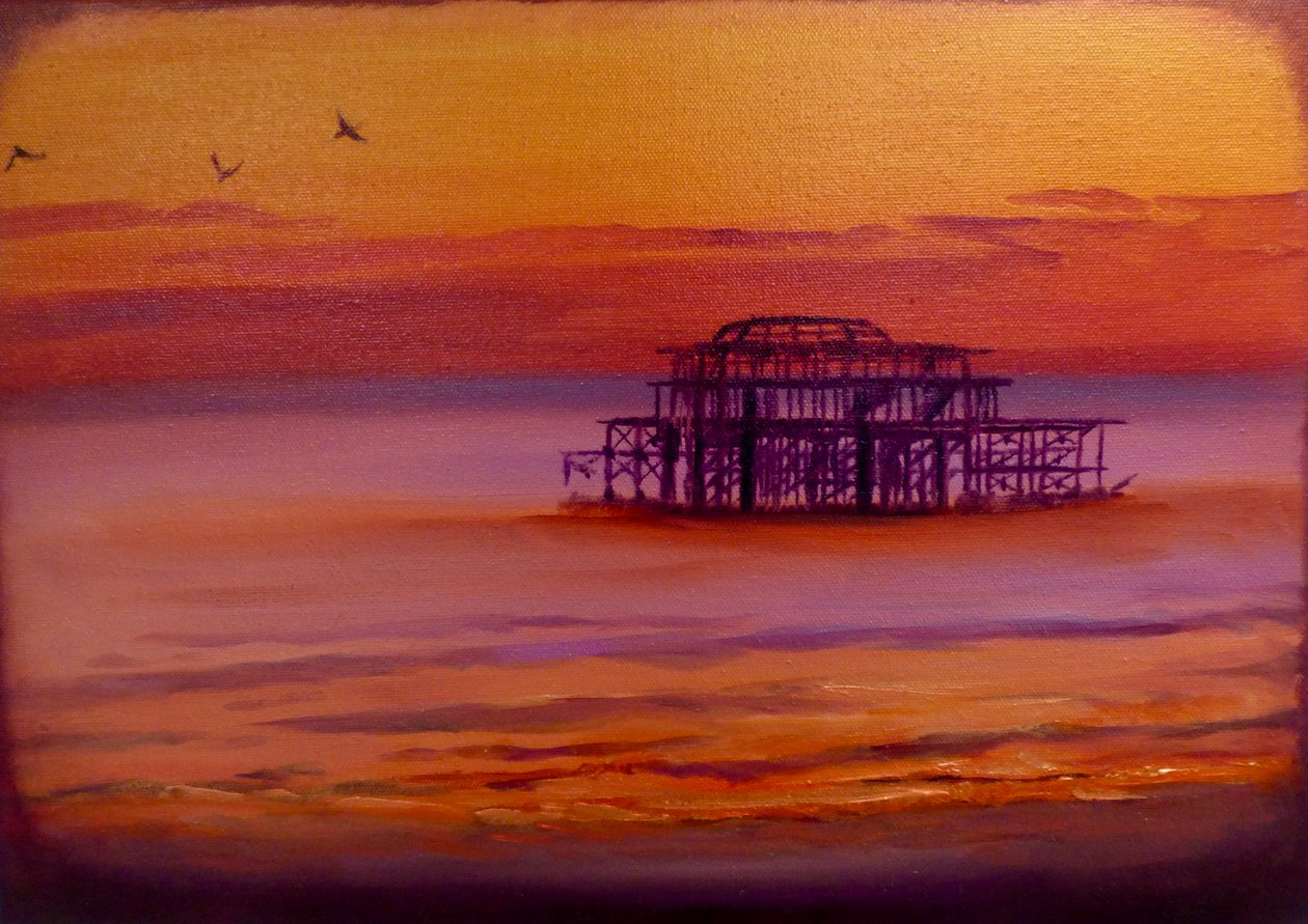 Brighton Glow, 2023 (öljy kankaalle) tekijältä Lee Campbell