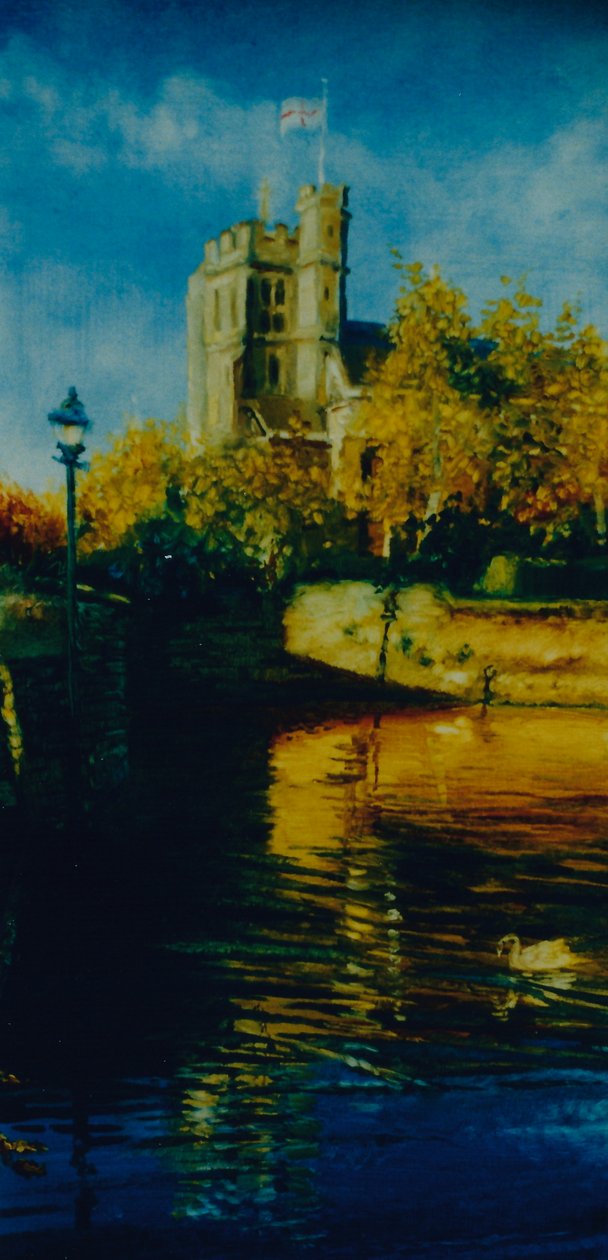 High Tide, 2003 (öljy paperille) St. Marys, Twickenham tekijältä Lee Campbell