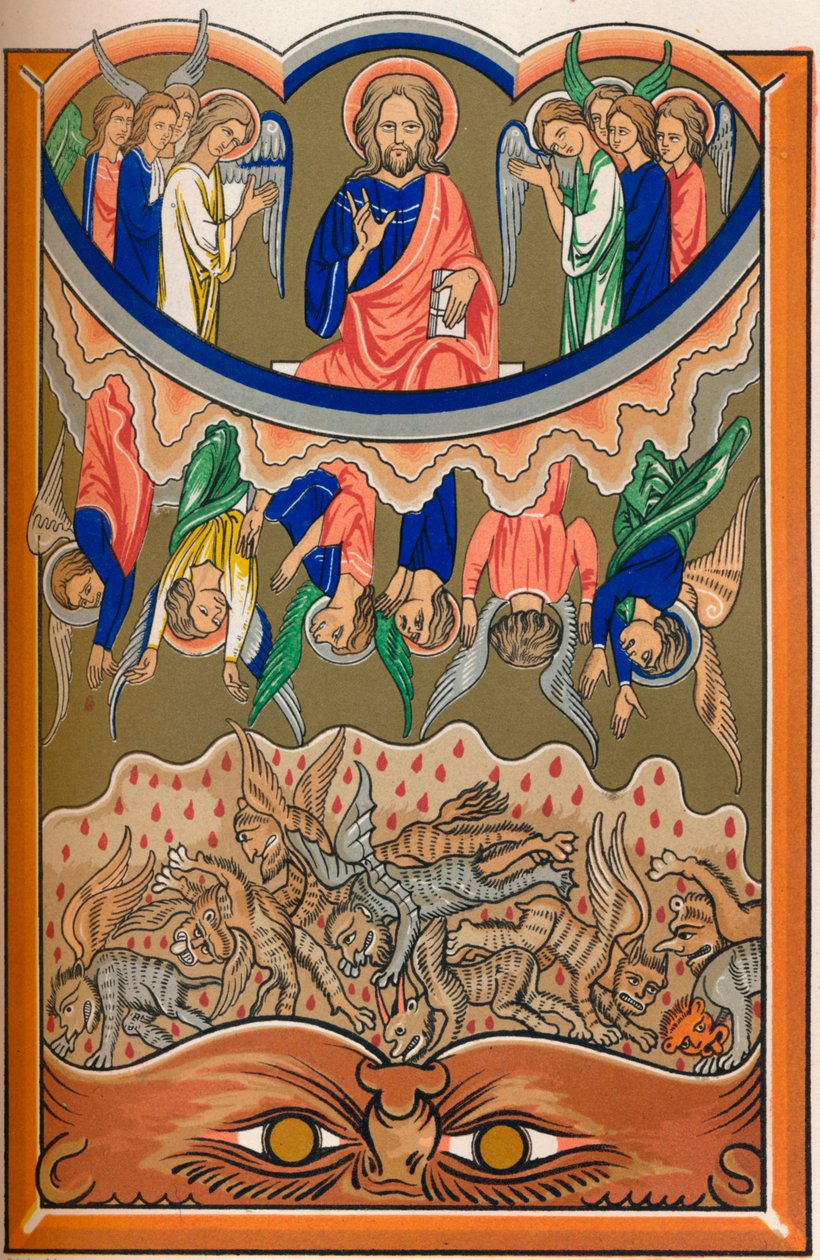 "The Fall of the Rebel Angels", c1260, 1849. tekijältä Lemercier