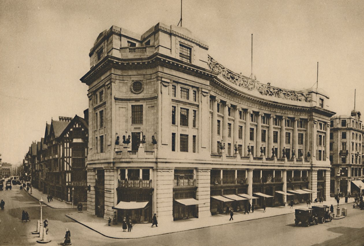 East India House, Libertys Individualized Frontage New Regent Streetillä, vuodelta 1935. tekijältä Lemere