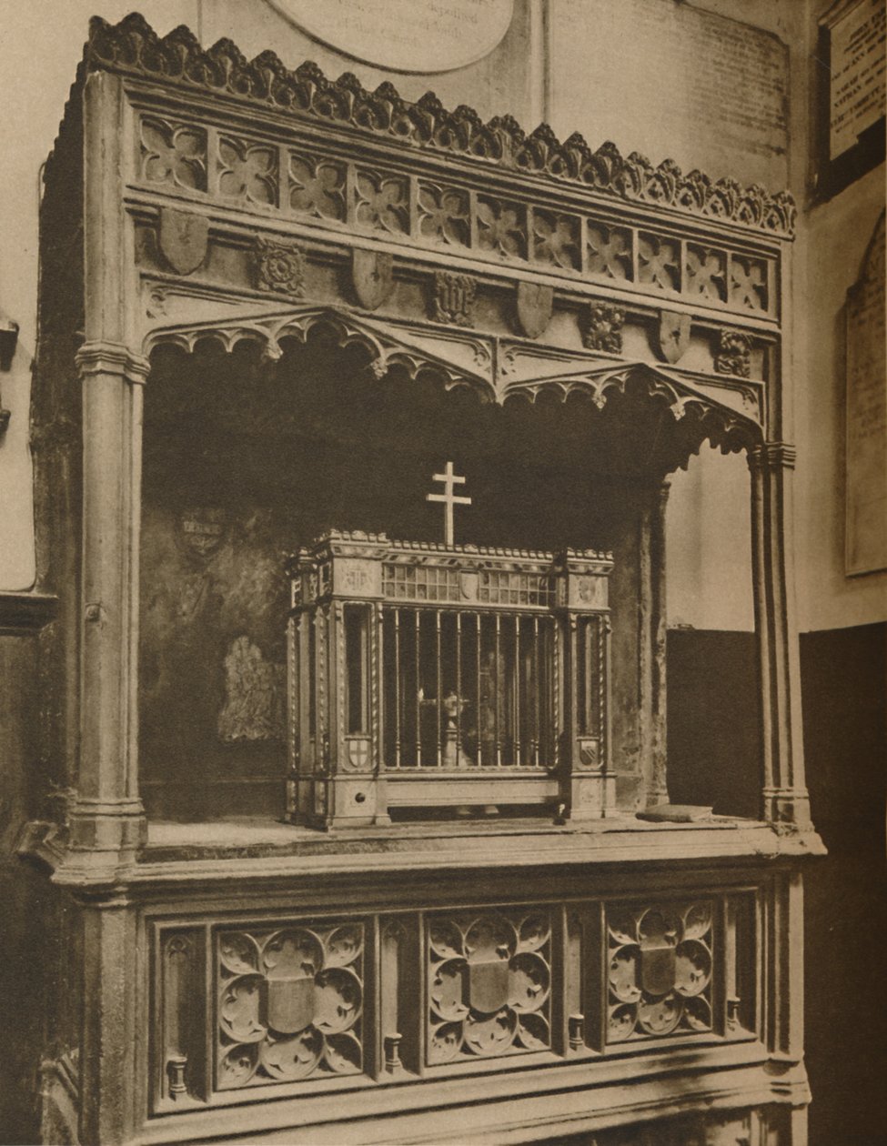 Ikuisesti palava Toc H:n huoltolamppu paikassa Allhallows, Barking, c1935. tekijältä Lemere
