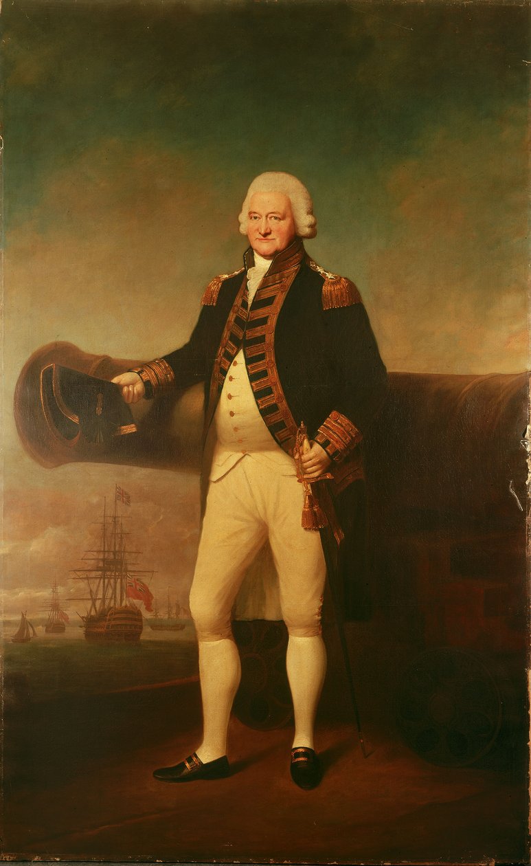 Amiraali Sir Peter Parker (1721-1811), noin 1799 (öljy kankaalle). tekijältä Lemuel Francis Abbott