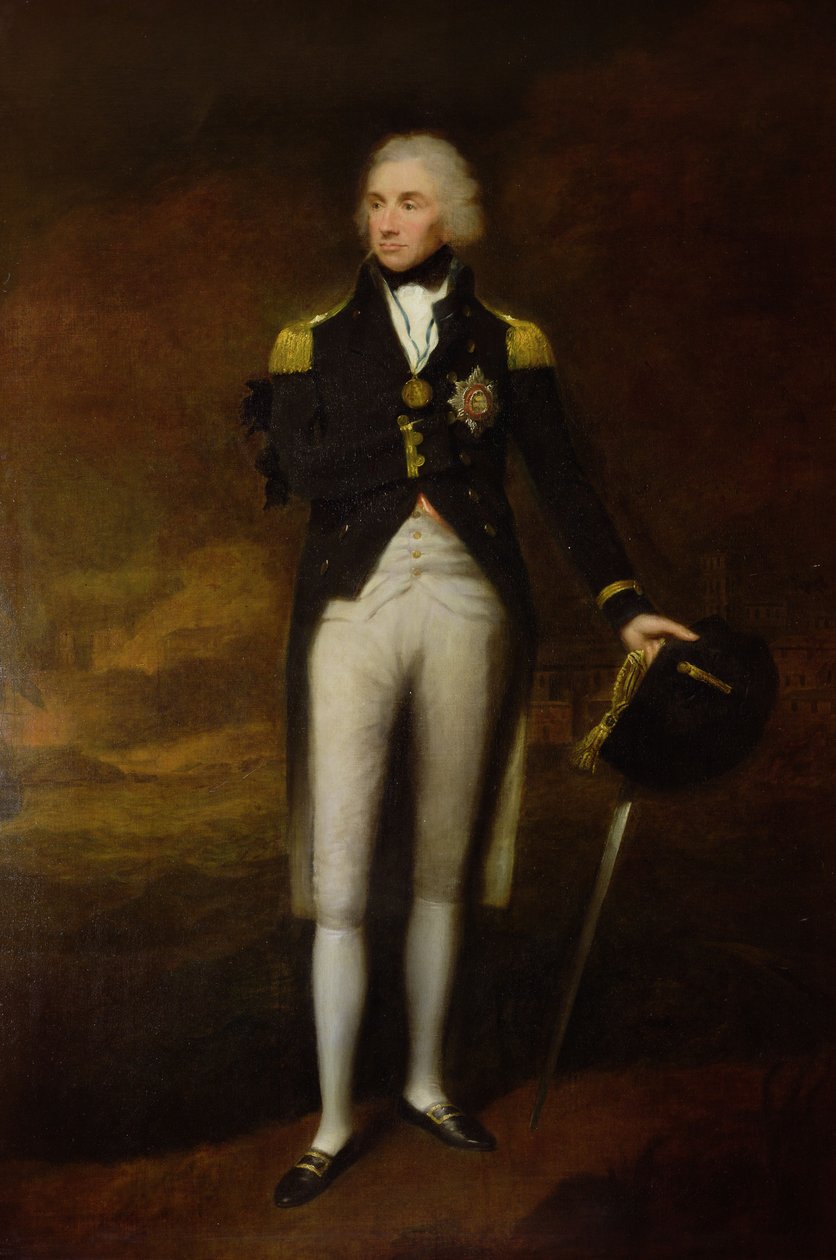 Amiraali varakreivi Nelsonin (1758-1805) muotokuva (öljy kankaalle) tekijältä Lemuel Francis Abbott