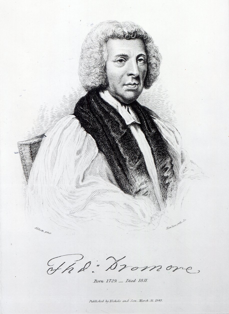 Thomas Percy, Dromoren piispa, kaivertanut John Hawksworth, 1848 tekijältä Lemuel Francis Abbott