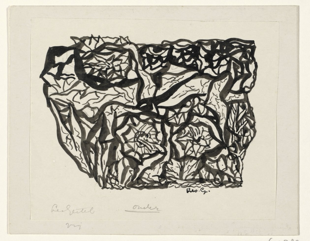 kukka pensas tekijältä Leo Gestel (signed by artist)