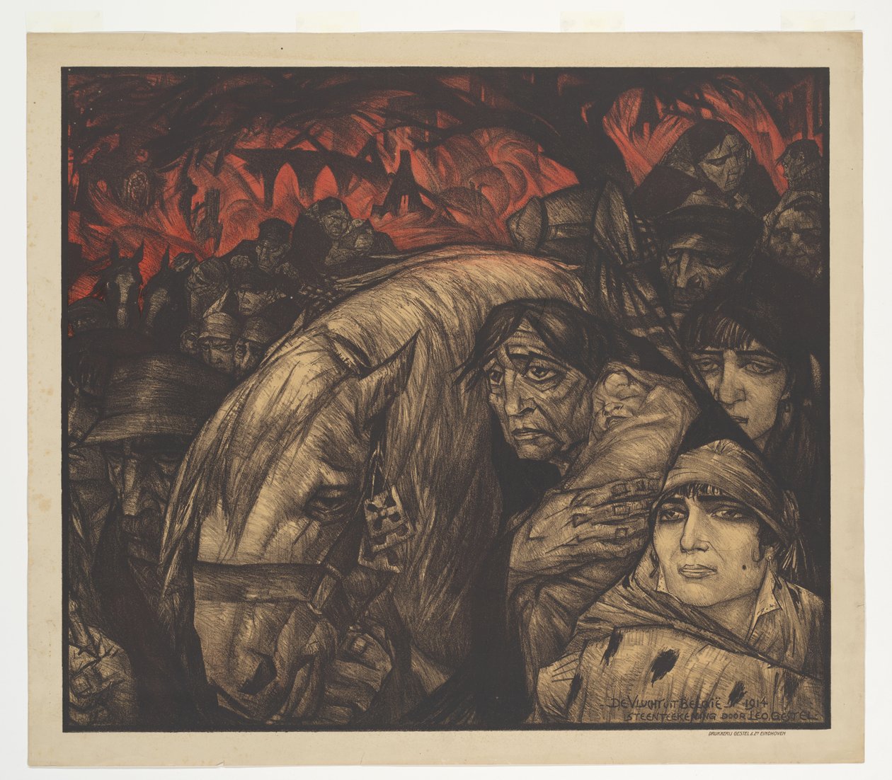 Lento Belgiasta (alkuperäinen nimi esineessä) tekijältä Leo Gestel (signed by artist)