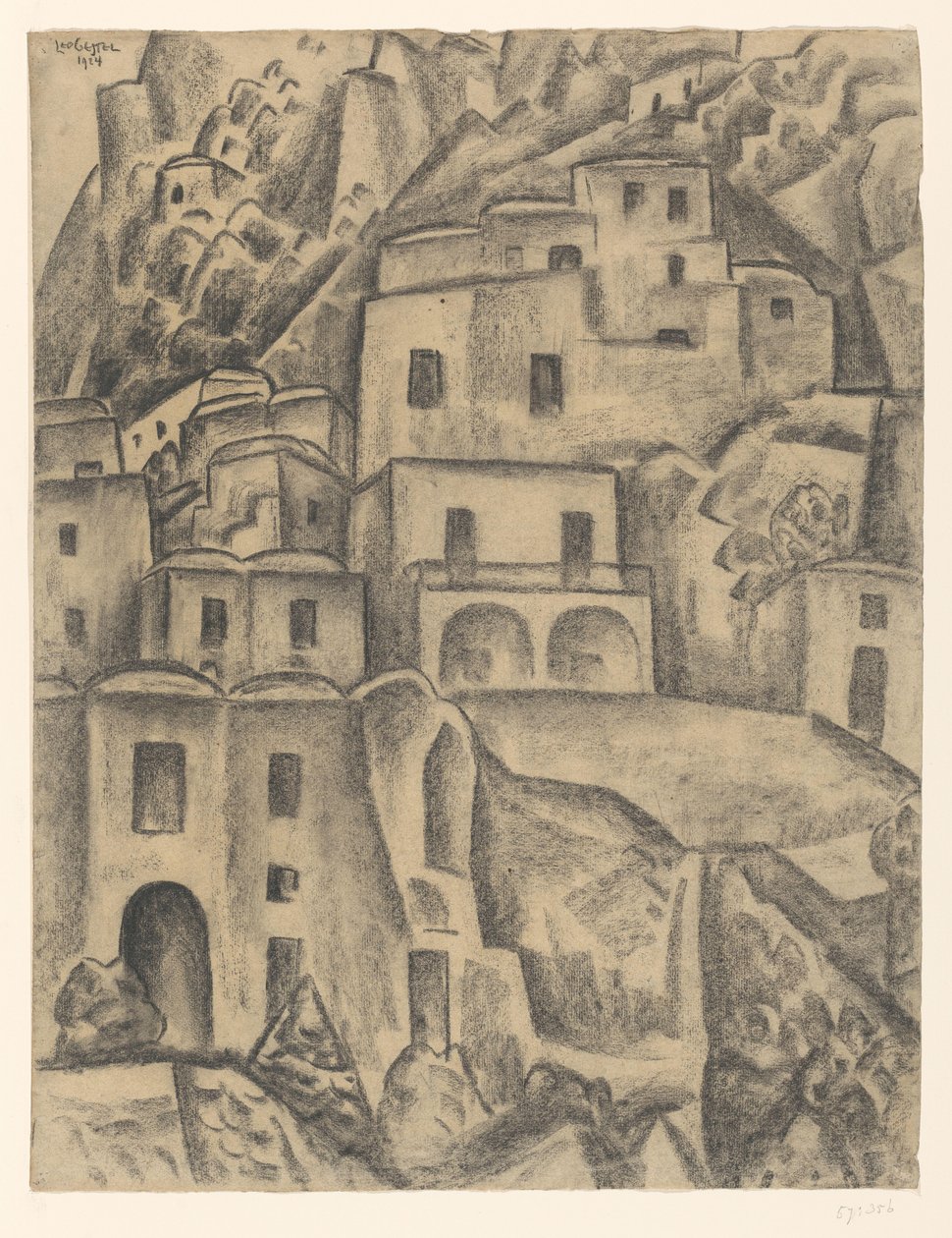 Taloja vuoren rinteillä tekijältä Leo Gestel (signed by artist)