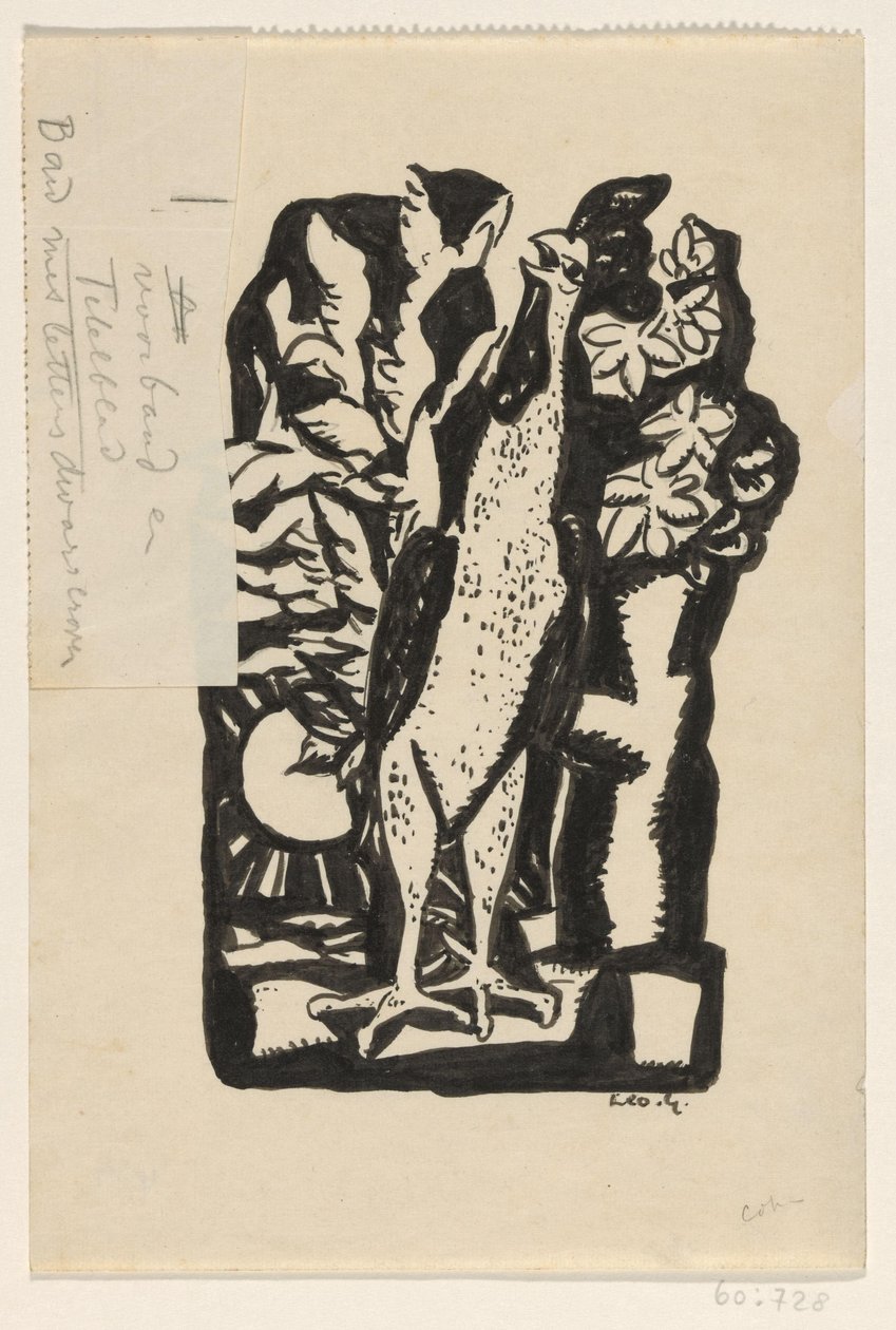 kukko laulaa tekijältä Leo Gestel (signed by artist)