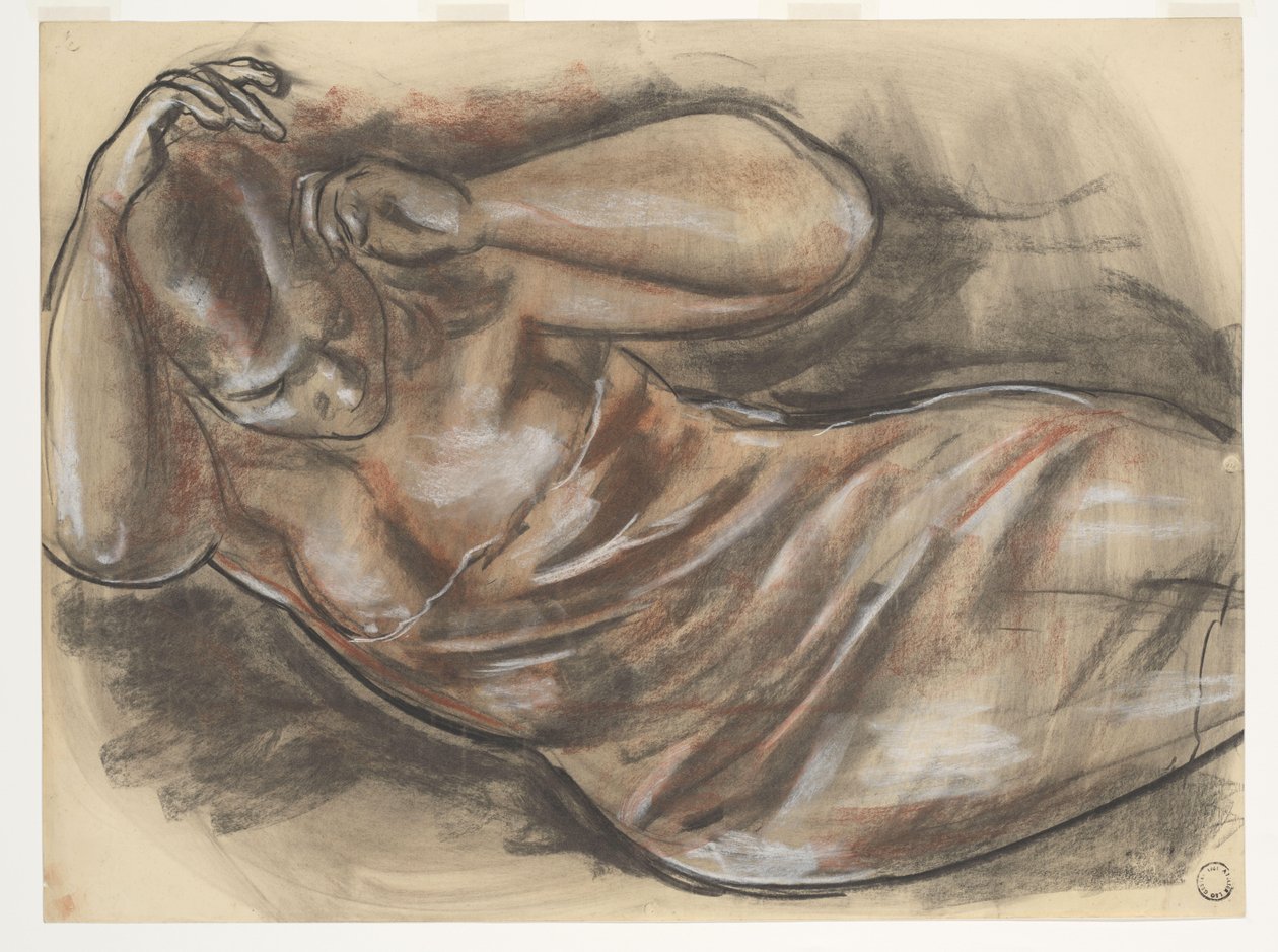 Makaava alaston (alkuperäinen nimi) tekijältä Leo Gestel (signed by artist)