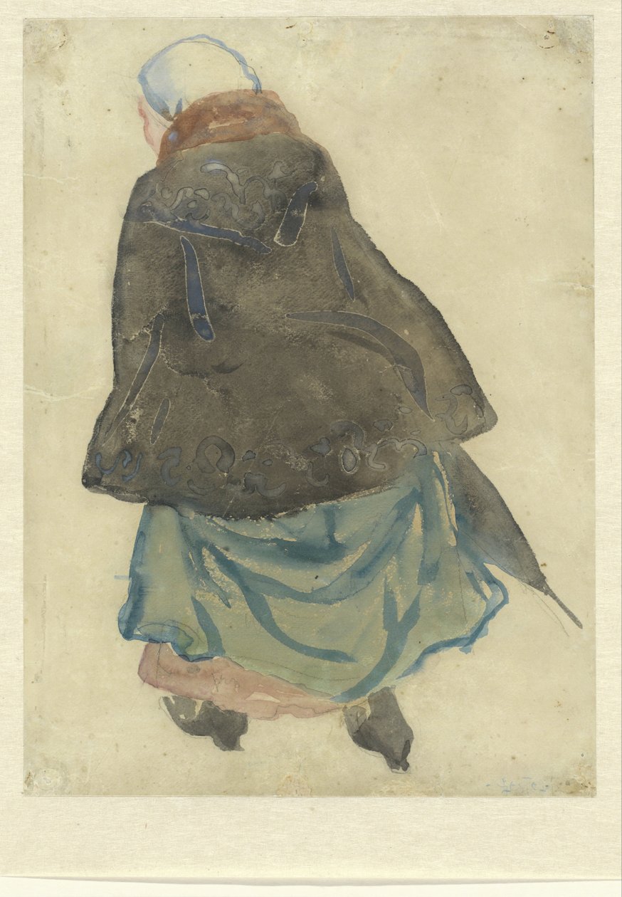 Juokseva nainen tekijältä Leo Gestel (signed by artist)