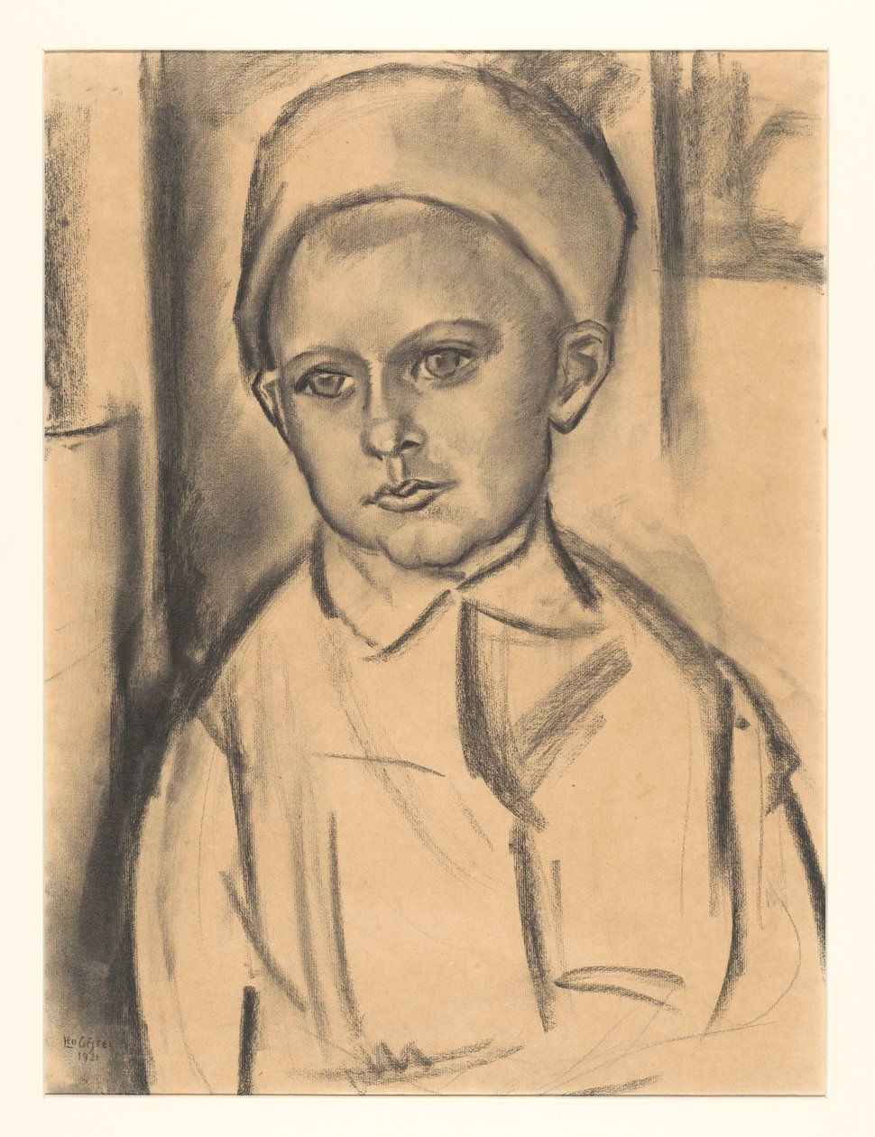 Tuntemattoman pojan muotokuva tekijältä Leo Gestel (signed by artist)